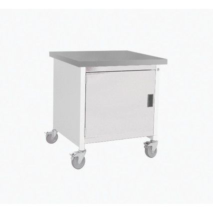 Cubio, Mobile Workbench, Light Grey, 840mm x 750mm x 750mm