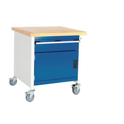 Cubio, Mobile Workbench, Light Grey, 840mm x 750mm x 750mm