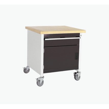 Cubio, Mobile Workbench, Anthracite Grey, 840mm x 750mm x 750mm