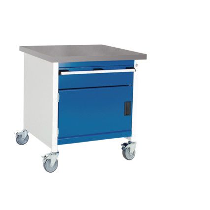 Cubio, Mobile Workbench, Light Grey, 840mm x 750mm x 750mm