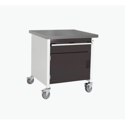 Cubio, Mobile Workbench, Anthracite Grey, 840mm x 750mm x 750mm