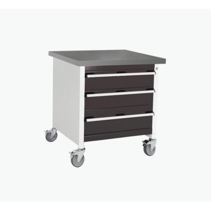 Cubio, Mobile Workbench, Anthracite Grey, 840mm x 750mm x 750mm