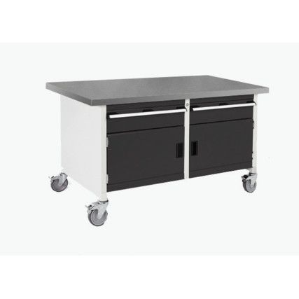 Cubio, Mobile Workbench, Anthracite Grey, 840mm x 1500mm x 750mm