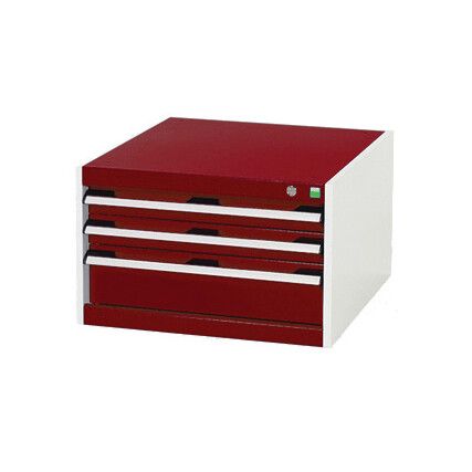 CUBIO DRAWER CABINET WITH 3 DRAWERS 650X750X400H