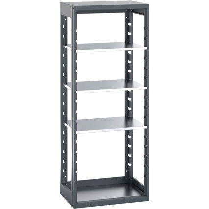 CUBIO SHELVING BAY WITH 4 SHELVES 800X525X2000H