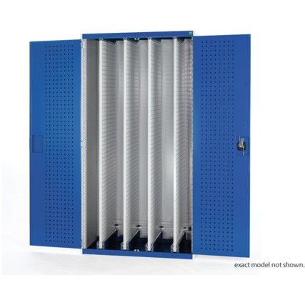 Cubio Storage Cabinet, 2 Doors, Blue, 2000 x 1050 x 650mm