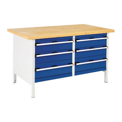 41002031.11V CUBIO WORKBENCH KW 1578 6-DRAWER