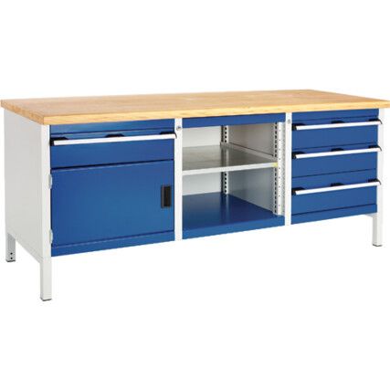 41002058.11V CUBIO WORKBENCH KW 2078 4-DRW, 1-CUP