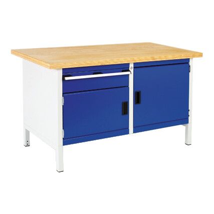 Cubio Workbench KW 1578 1 Drawer, 2 Cupboard