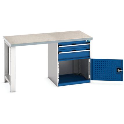 CUBIO BENCH (LINO) WITH 2 DRAWER CABINET 1500X750X840H