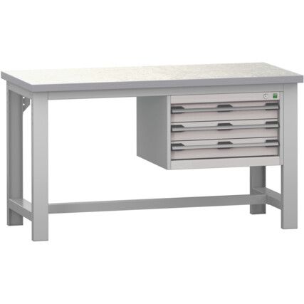 CUBIO BENCH (LINO) WITH 3 DRAWER CABINET 1500X750X840H