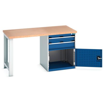 CUBIO BENCH (MPX) WITH 2 DRAWER CABINET 1500X750X840H