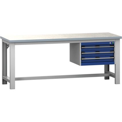 CUBIO BENCH (LINO) WITH 3 DRAWER CABINET 2000X750X840H