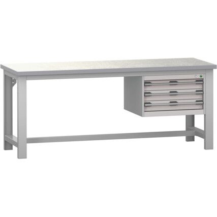 CUBIO BENCH (LINO) WITH 3 DRAWER CABINET 2000X750X840H