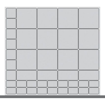 Draw Dividers For Use With 800 x 750 x 75mm Drawer, 41 Compartments