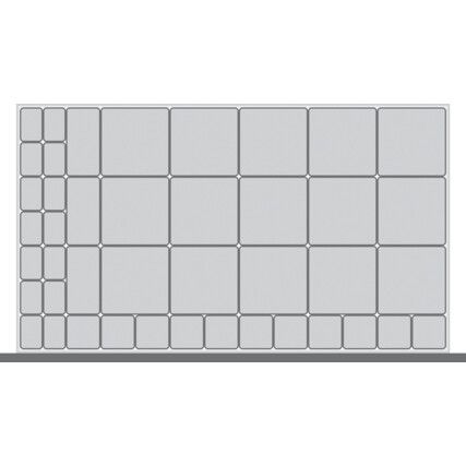 Draw Dividers For Use With 1000 x 650 x 100mm Drawer, 43 Compartments