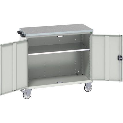 VERSO MOBILE CABINET 1050X650X980H LINO TOP RAL7035