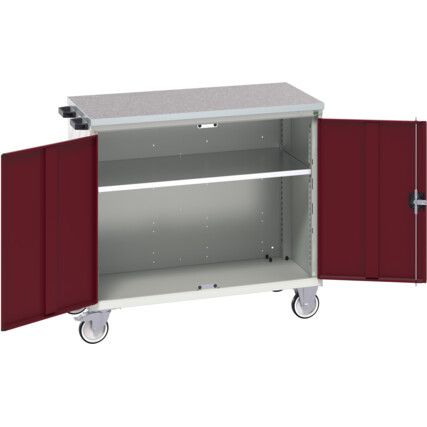 VERSO MOBILE CABINET 1050X650X980H LINO TOP RAL7035/3004