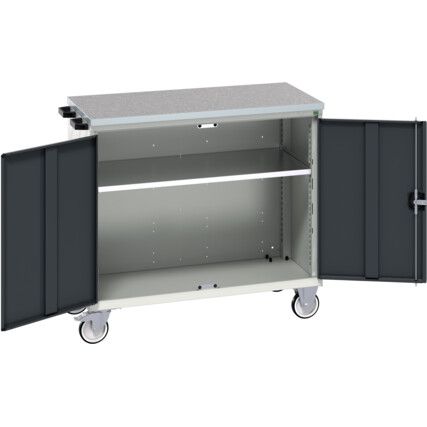 VERSO MOBILE CABINET 1050X650X980H LINO TOP RAL7035/7016