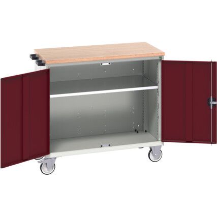 VERSO MOBILE CABINET 1050X650X980H MPX TOP RAL7035/3004