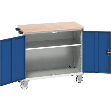 VERSO MOBILE CABINET 1050X650X980H MPX TOP RAL7035/5010