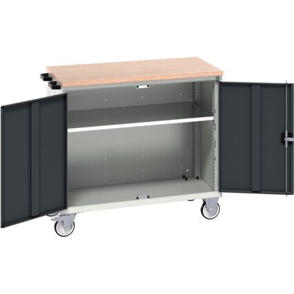 VERSO MOBILE CABINET 1050X650X980H MPX TOP RAL7035/7016