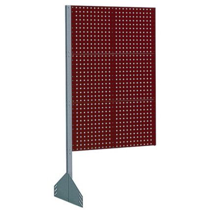 PERFO WALL 1.0M 3 PANEL SINGLE SIDED EXTENSION RAL7035/3004