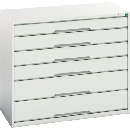 VERSO CABINET WITH 6 DRAWERS 1050X550X900H RAL7035