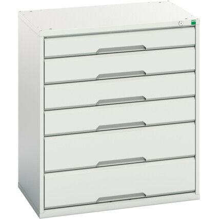 VERSO CABINET WITH 6 DRAWERS 800X550X900H RAL7035