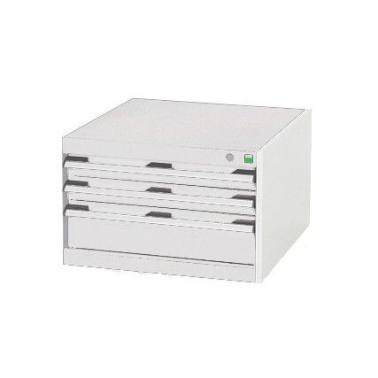 CUBIO DRAWER CABINET WITH 3 DRAWERS 650X750X400H