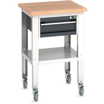 CUBIO BENCH (MPX) WITH 1 DRAWER 750X750X840-1140H