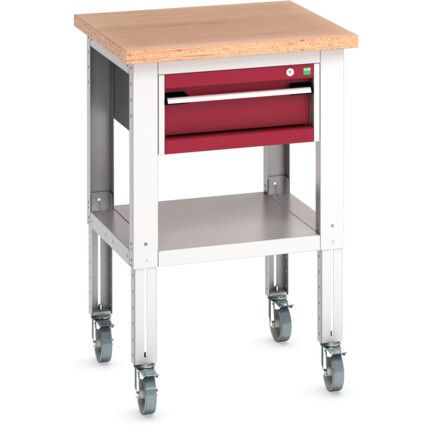 CUBIO BENCH (MPX) WITH 1 DRAWER 750X750X840-1140H