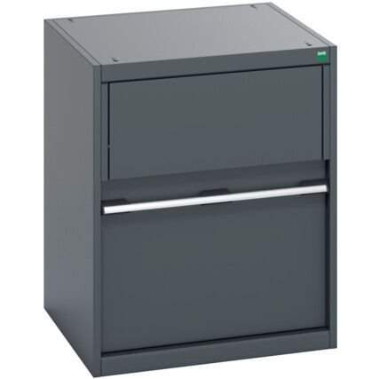 CUBIO CUPBOARD WITH ALUMINIUM BIN 650X650X800MM