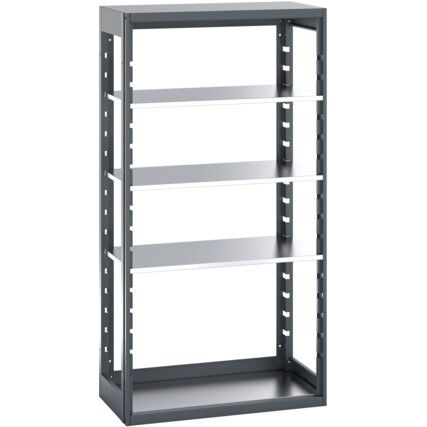 CUBIO SHELVING BAY WITH 4 SHELVES 1050X525X2000H