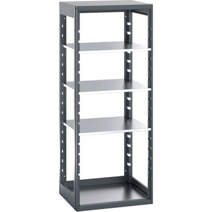 CUBIO SHELVING BAY WITH 4 SHELVES 800X650X2000H