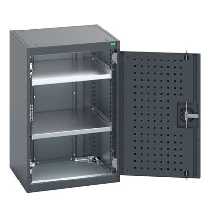 40010097.77V CUPBOARD  75KG UDL PER DRAWER/SHELF DARK GREY