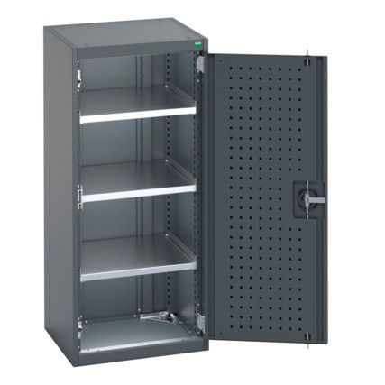 40010099.77V CUPBOARD  75KG UDL PER DRAWER/SHELF DARK GREY