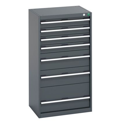 40011063.77V CABINET 7 DRAWERS 75KG UDL PER DRAWER SHELF DARK GREY