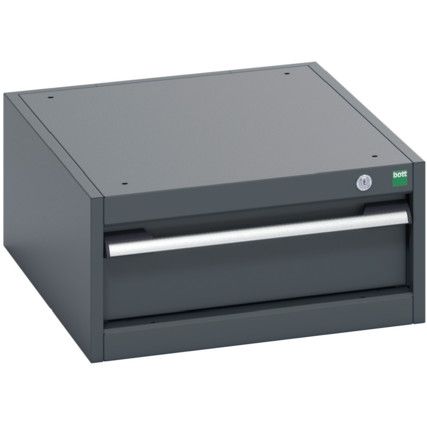 40018001.77V CABINET 1 DRAWER 75KG UDL PER DRAWER SHELF DARK GREY