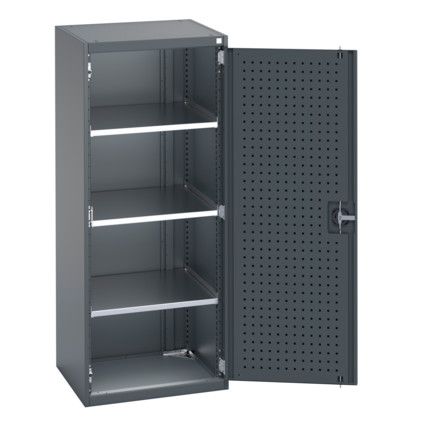 40019158.77V CUPBOARD 3 SHELVES 75KG UDL DRAWER SHELF DARK GREY