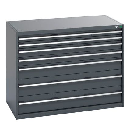 40030015.77V CABINET 7 DRAWERS 75KG UDL PER DRAWER SHELF DARK GREY