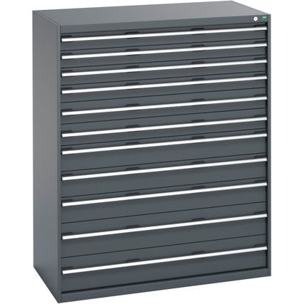 40030030.77V CABINET 11 DRAWERS 200KG UDL PER DRAWER DARK GREY