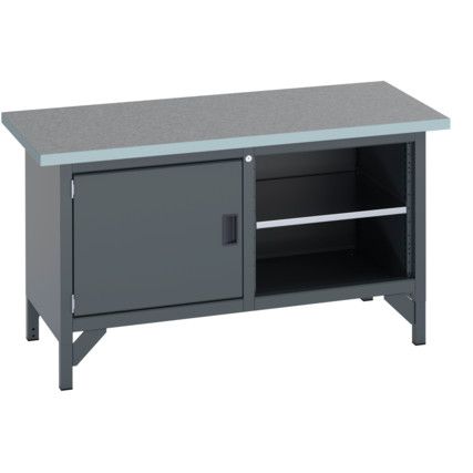 41002021.77V WORKBENCH (LINO) CUPBOARD SHELF  DARK GREY