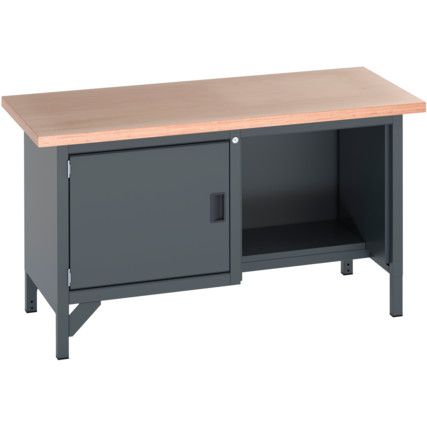 41002034.77V WORKBENCH (MPX) CUPBOARD 75KG UDL PER SHE;F DARK GREY