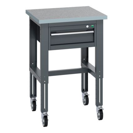 41003273.77V MOBILE BENCH (LINO)1 CABINET DARK GREY