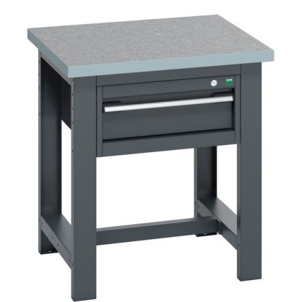 41003523.77V FRAMEWORK BENCH (LINO) 1 CABINET DARK GREY