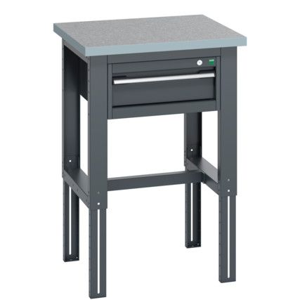 41003532.77V FRAMEWORK BENCH (LINO) 1 CABINET DARK GREY