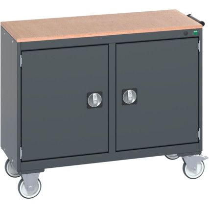 41006001.77V MOBILE DOUBLE CUPBOARD (MPX) DARK GREY