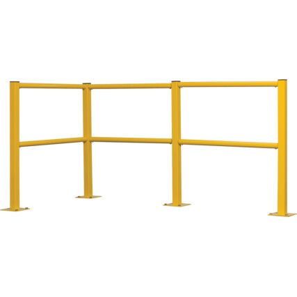 Guard Barrier Rail (Rail Only), Steel, Yellow, 1600mm