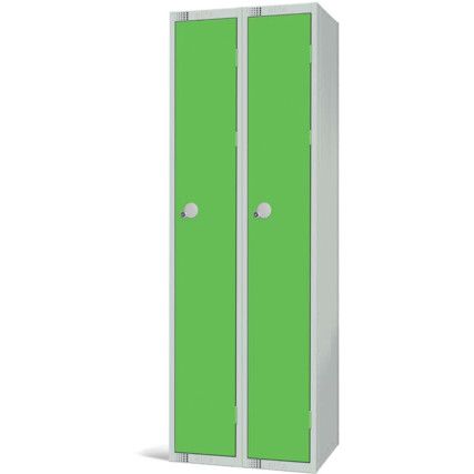 Compartment Locker, 2 Doors, Green, 1800 x 600 x 450mm, Nest of 2